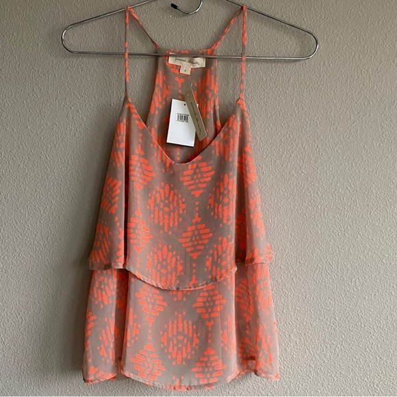 Painted Threads | NWT Taupe & Neon
Orange Tank - Picture 4 of 4